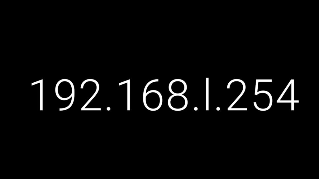 192.168.l.254