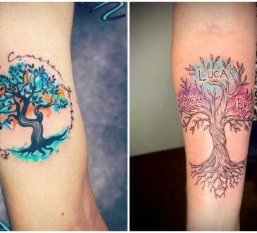 Feminine Unique Tree Of Life Tattoo