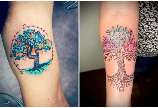 Feminine Unique Tree Of Life Tattoo