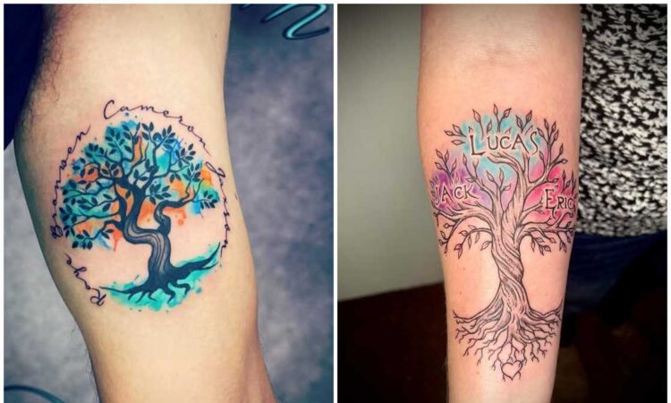 Feminine Unique Tree Of Life Tattoo