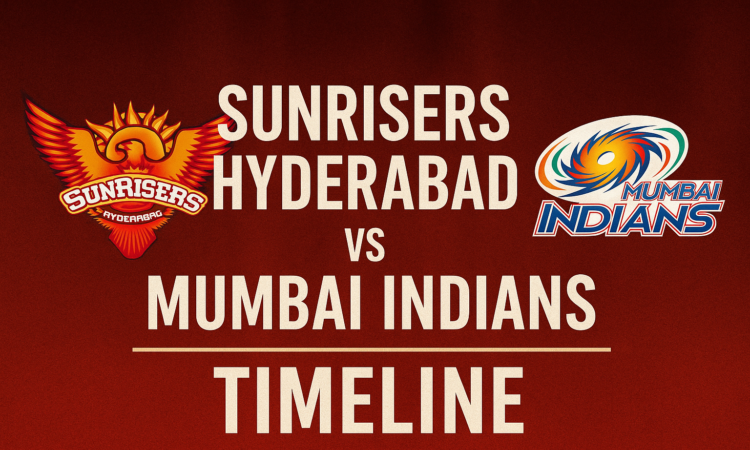 Sunrisers Hyderabad Vs Mumbai Indians Timeline