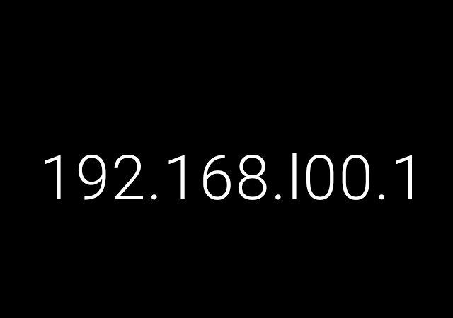 192.168.l00.1