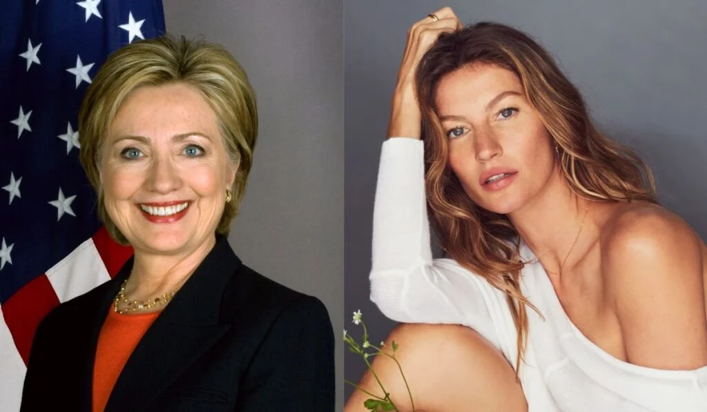 Hillary Clinton and Gisele Bündchen